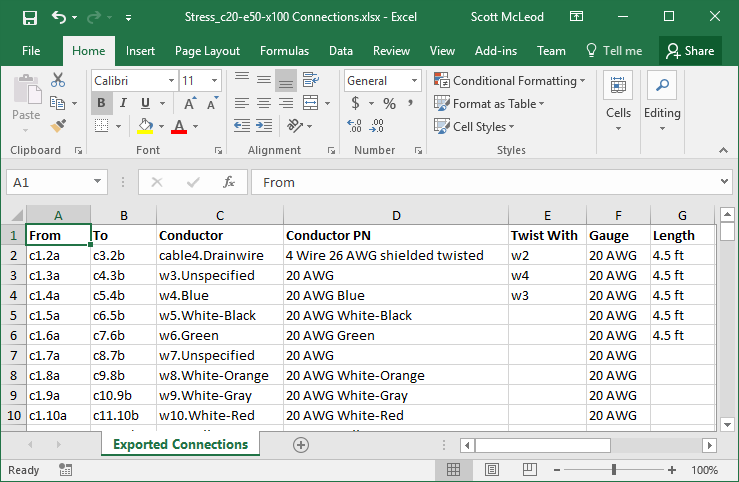 Export to Excel