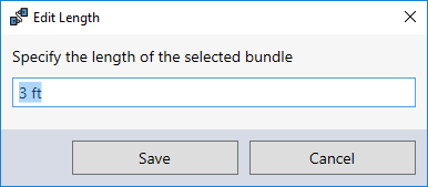 Double click to Edit Reference Designators & Bundle Lengths