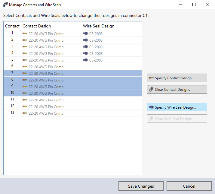 Manage Contacts and Seals
