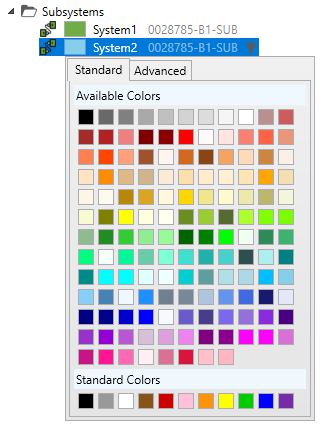 Subsystem Color