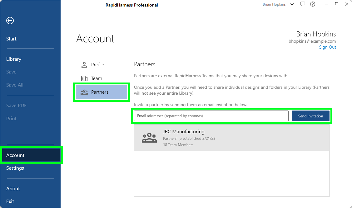 1. Create a Partnership