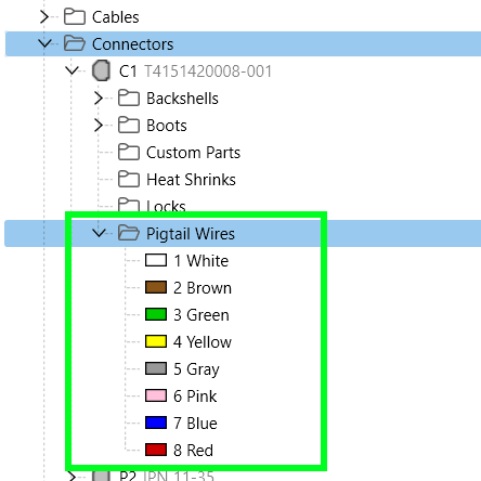 Pigtail Connectors Added