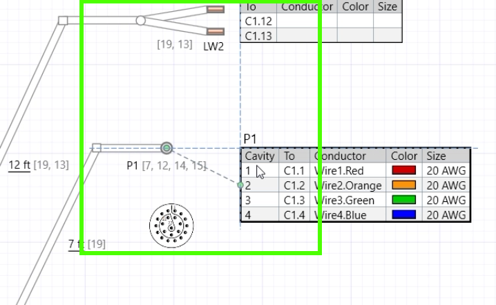 Object snapping guide lines